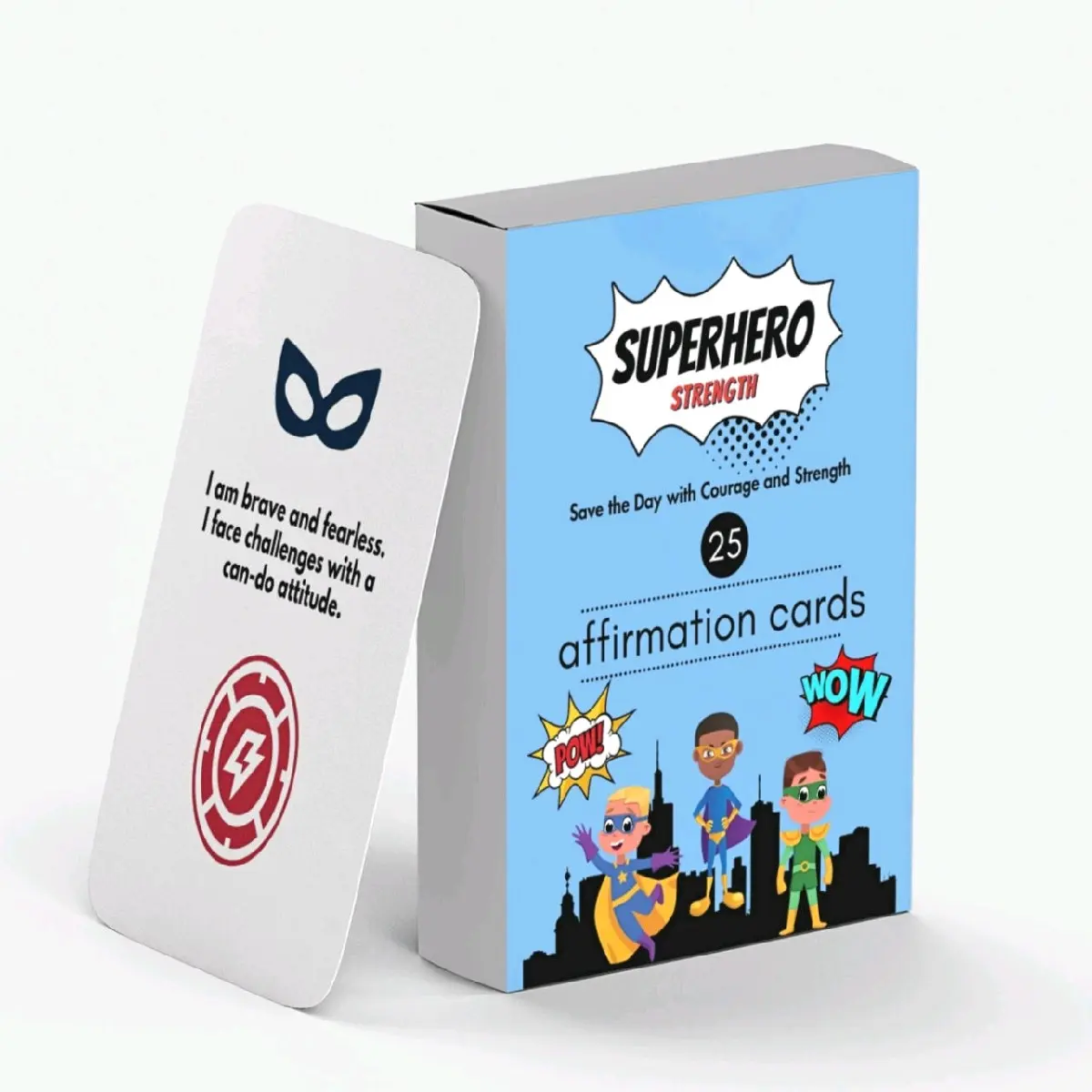 Affirmation Cards for Kids - 25 Daily Affirmations to Promote Confidence, a Positive Attitude, Self Esteem, and Empowerment for Boys Gifts