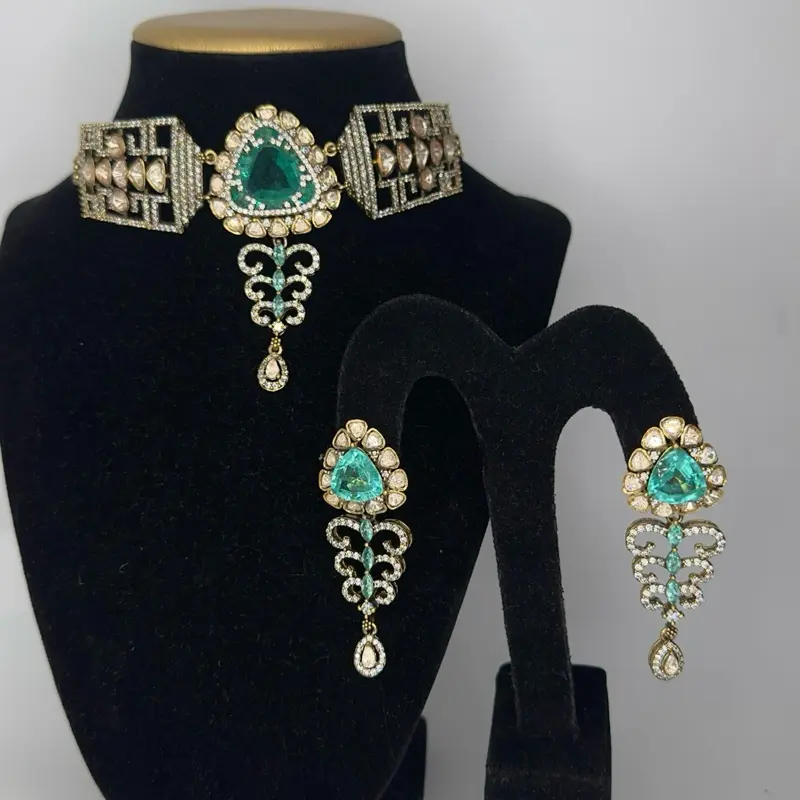 Moissanite choker Set
