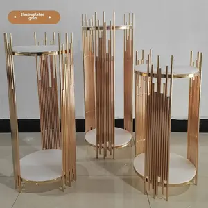 3pc Set Modern Iron Art Dessert Table