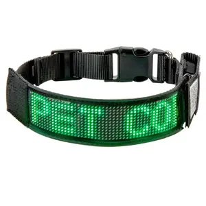 Bluetooth LED Dog Collar Flashing Light Up