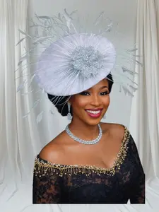 CRZ Hat Embellished With Feathers