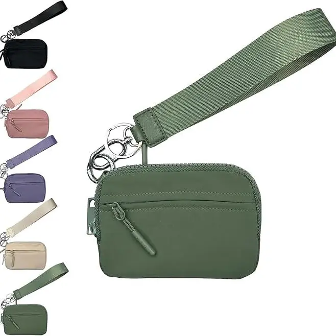 Men's 2nd Gen Plain Dual-Zipper Wallet, Casual Clutch Bag with Separated Item Storage for Organized Use, Dual-Zipper Pouch