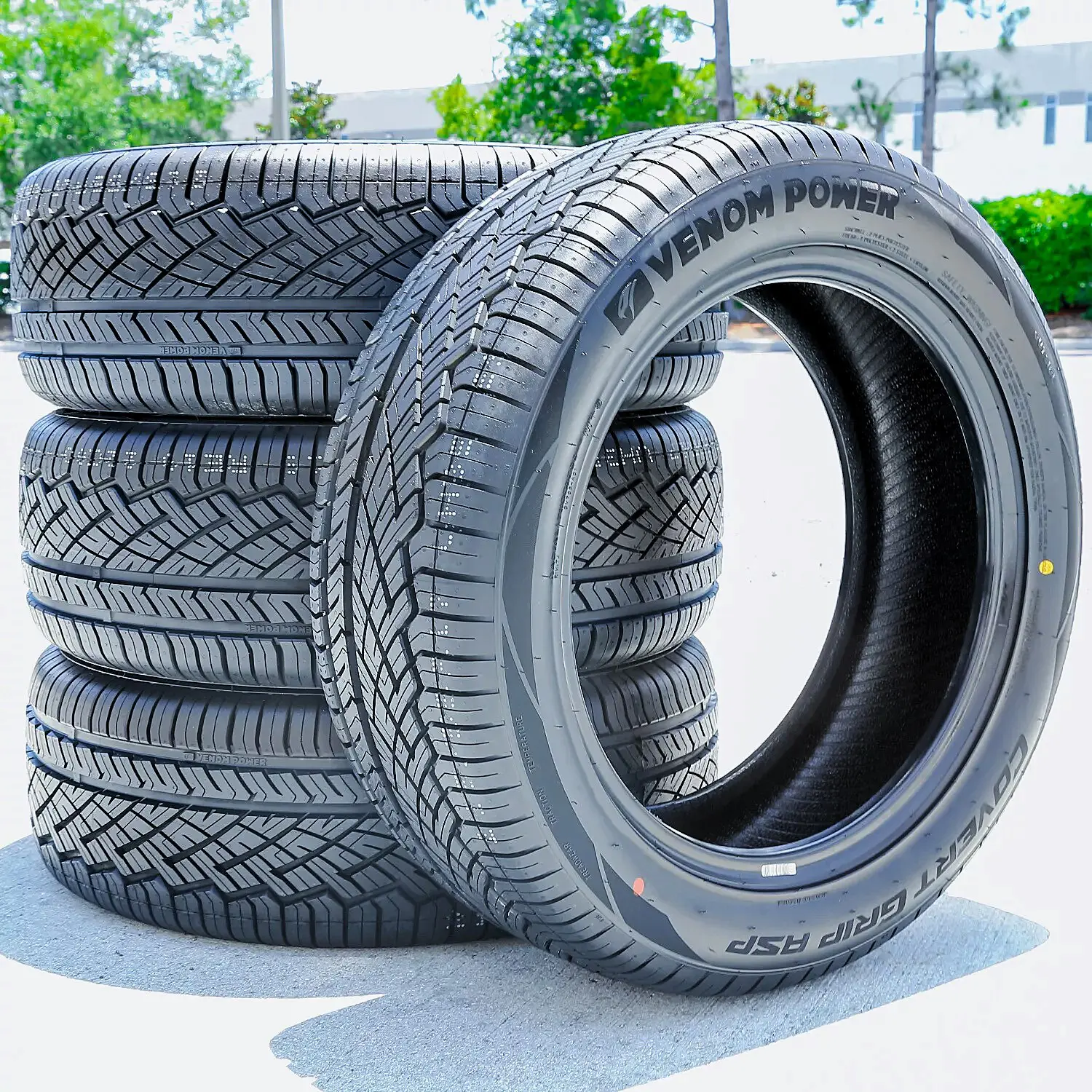 4 Tires Venom Power Covert Grip ASP 235/50R17 96V AS A/S Performance