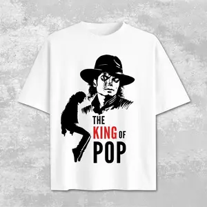 Michael Jackson Tribute Tee Vintage Pop Icon Shirt, Michael Jackson Michael 2026 Movie T-shirt, 90s Retro Music Fan Gift Tee , King Of Pop Rip 1958-2009, Streetwear Aesthetic, Unisex Tee For Concert Lovers & Mj Fans