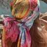 Minimalist Printed Satin Scarf, New Spring Fashion Accessory, Versatile Use as Waistband, Bag Decoration, Ribbon, Headband, Ideal for Women, Casual Fashionable Scarf