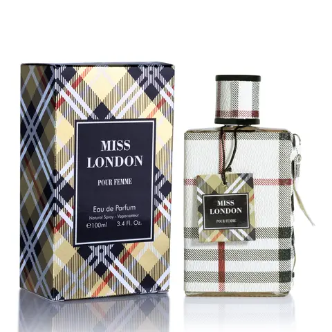 Urban Collection Women's Miss London Liquid EDP Fragrance (100ml) - Elegant Signature Scent for Adults, Floral Citrus that Combines Classic Jasmine, Sandalwood, Rose, Honeysuckle Notes, 60-Month Extended Wear, Box-Included