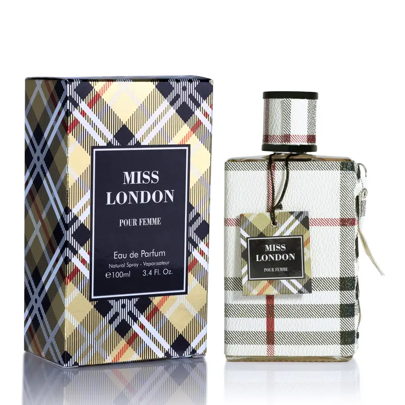 Urban Collection Women's Miss London Liquid EDP Fragrance (100ml) - Elegant Signature Scent for Adults, Floral Citrus that Combines Classic Jasmine, Sandalwood, Rose, Honeysuckle Notes, 60-Month Extended Wear, Box-Included