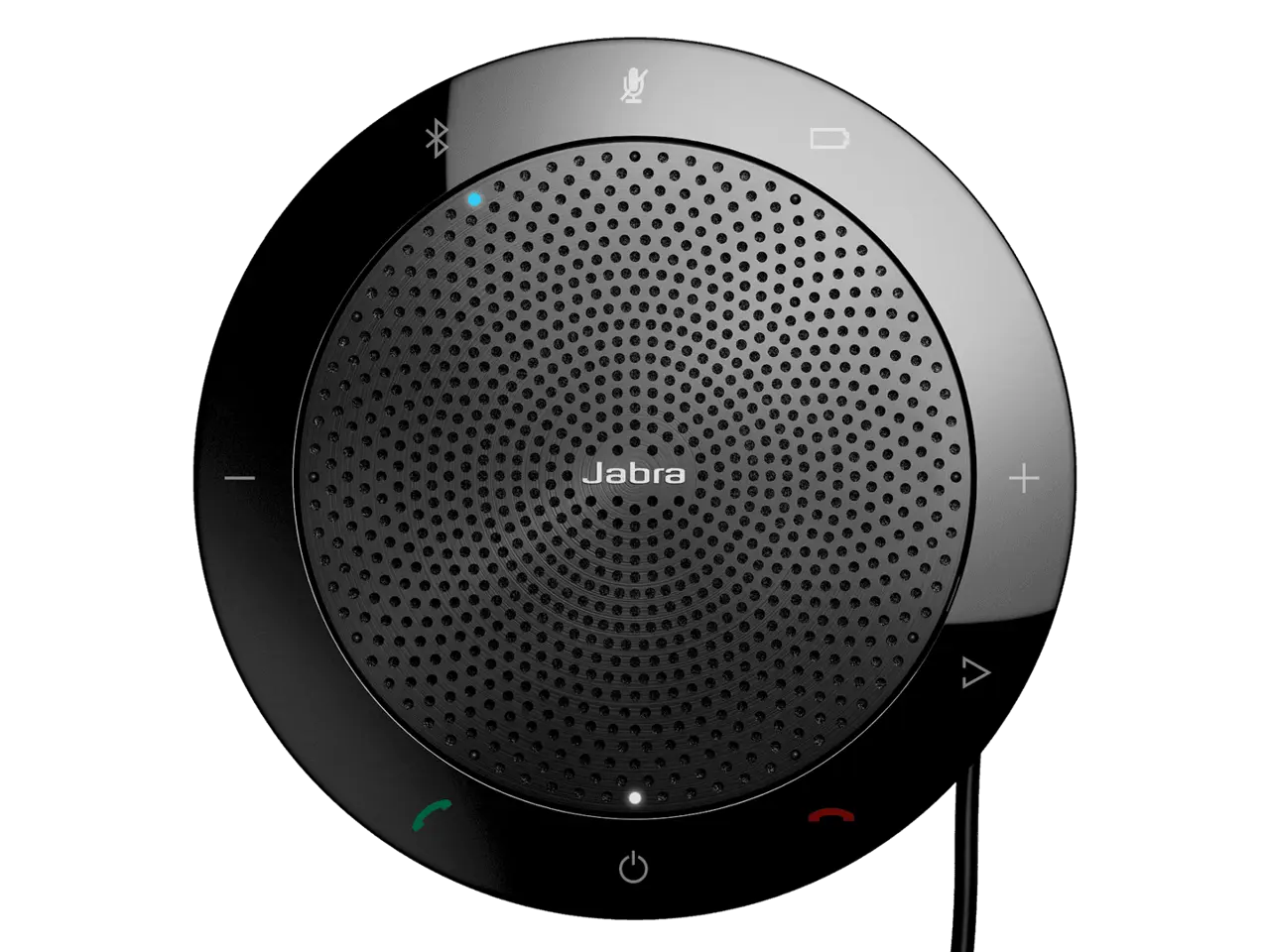 Jabra Speak 510 Portable Speaker, USB or Wireless Bluetooth Speaker for Meetings and Calls with Crystal-Clear Sound, Works with All Meeting Platforms - Microsoft Teams, Google Meet, Zoom, Black