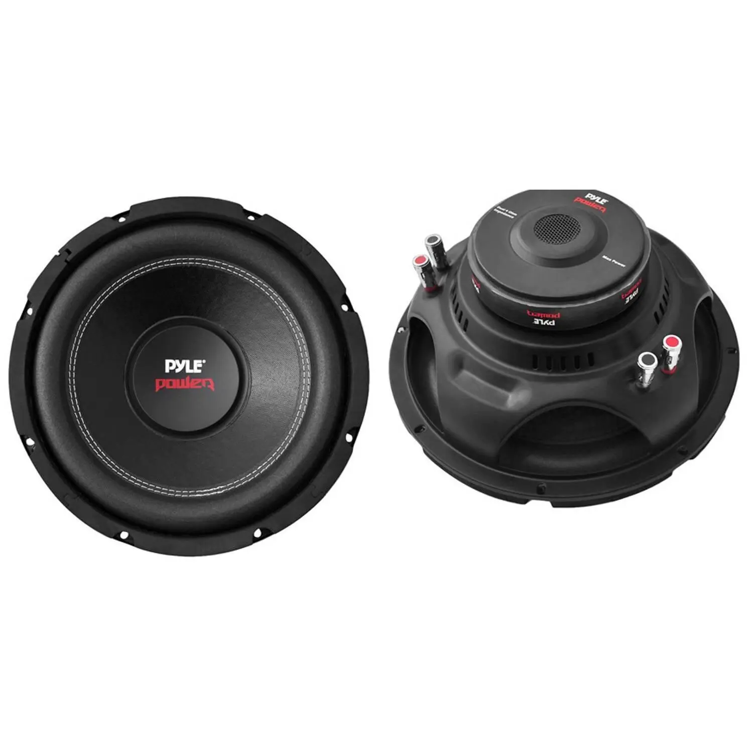Pyle PLPW10D 10" 2000W Car Subwoofer Audio Power Subs Woofers DVC 4 Ohm, 2 Pack Pyle PLPW10D 10" 2000W Car Subwoofer Audio Power Subs Woofers DVC 4 Ohm, 2 Pack