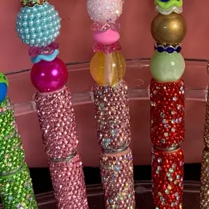 ****LIVE CLAIM****. Fancy Beaded Rhinestone refillable pen.