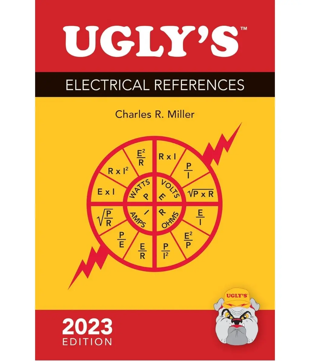 Ugly's Electrical References 7th Edition English Electrician Book 2023 - Expanded 3-Phase Transformer Calculations, Conduit Bending & Fill References, Durable Pocket-Size, Enhanced Non-Dwelling Lighting Load Coverage