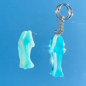 Gummy Shark Keychain - Gummy Shark Design, Ideal for Gifting, Lightweight & Fun Accessory