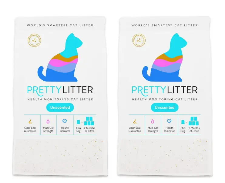 (2 pack) PrettyLitter Cat Litter - 8 lb Health Monitoring Cat Litter