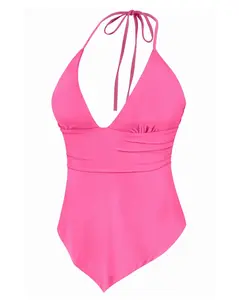 Jazmin Halter Top (Hot Pink)