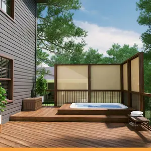 Coolaroo  6 x 15 ft. 70 Percent UV Block Shade Fabric, Beech