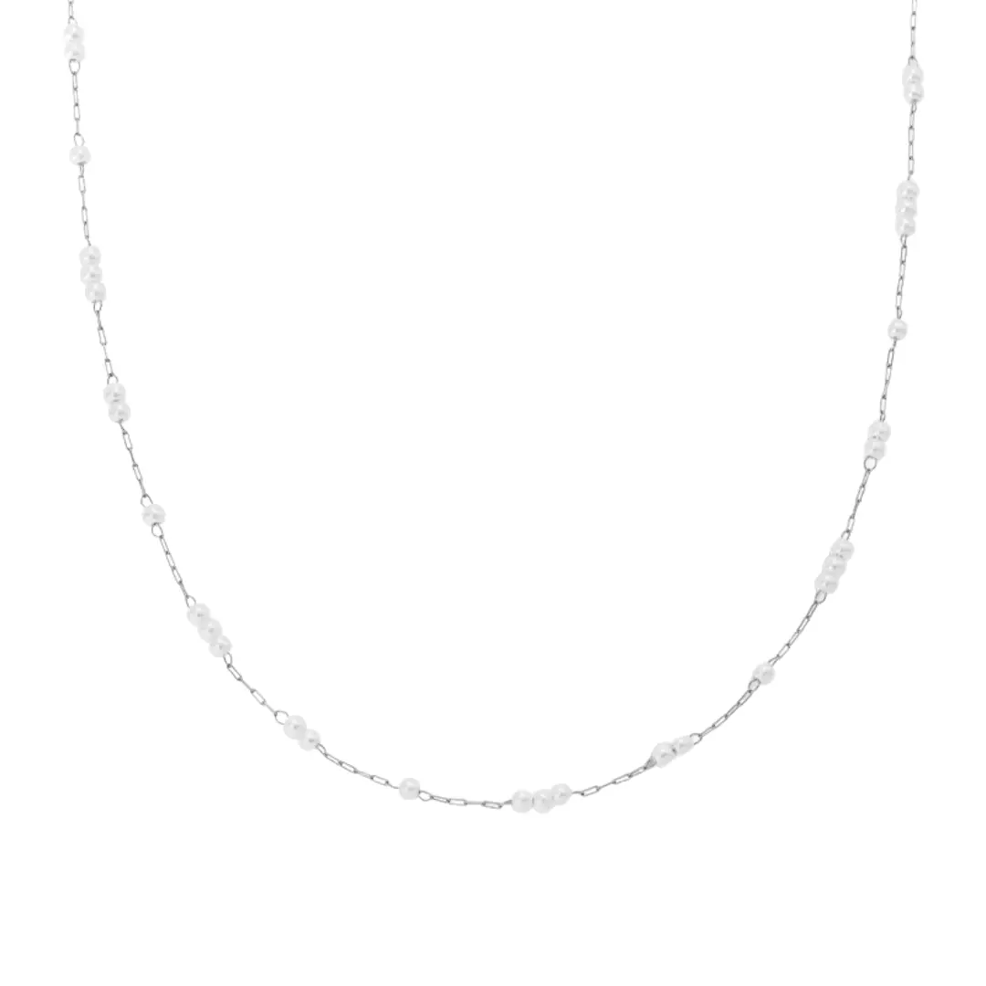 EVRY JEWELS Gold or Silver Plated Women's Hypoallergenic Marilyn Necklace