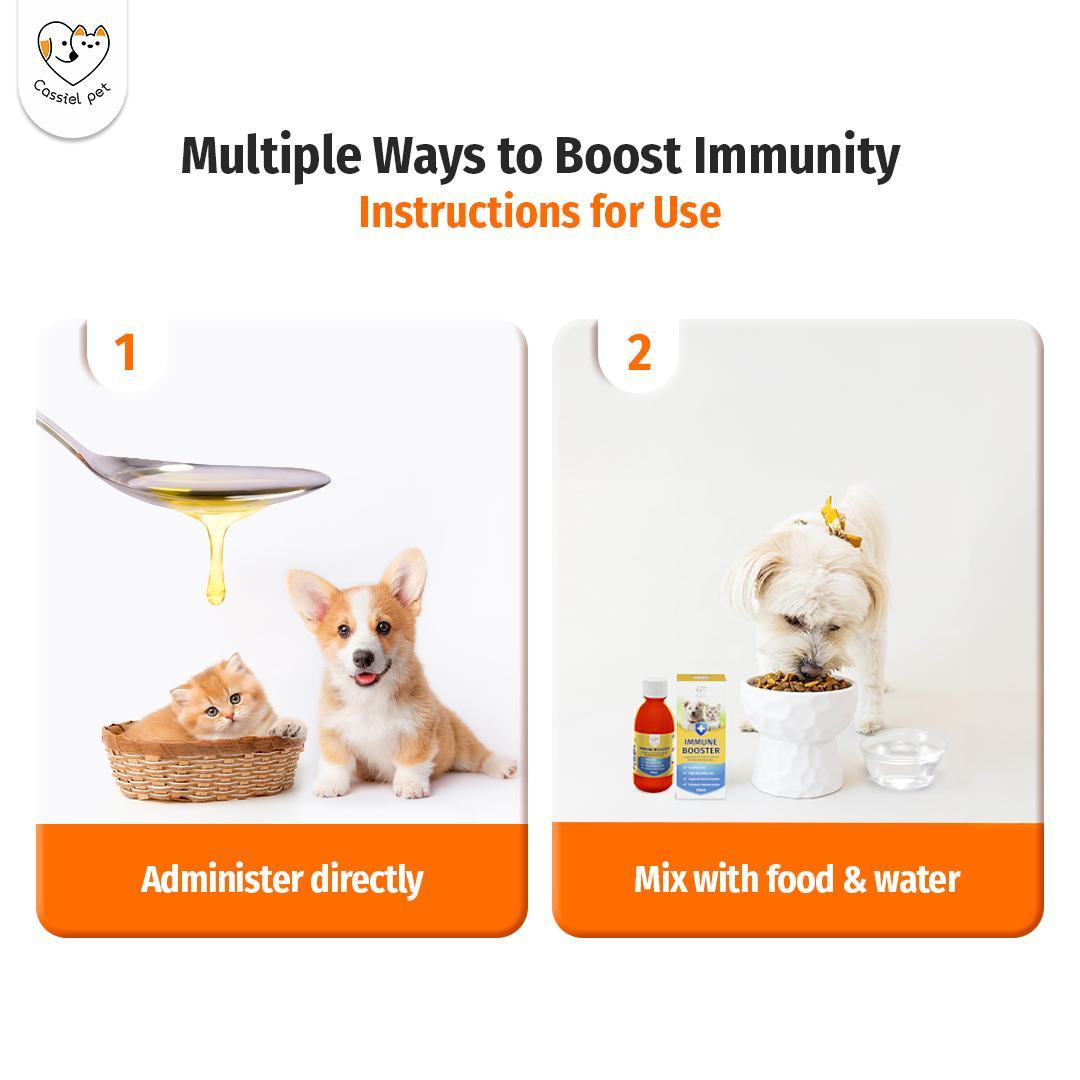 Cassiel Pet Immune Booster for Dogs & Cats - Natural Nutritional Syrup, Supports Daily Wellness, Energy & Vitality, Plant-Based Formula, 60ml