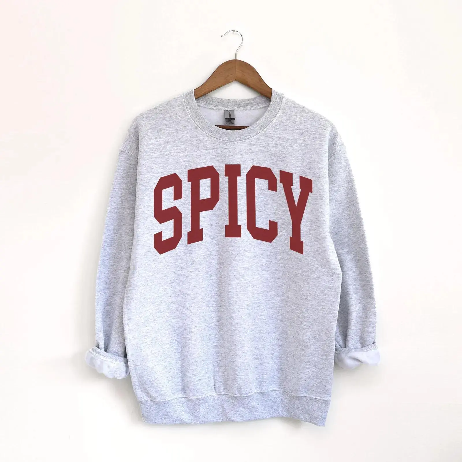 Spicy Crewneck Sweatshirt, Funny Sweatshirt, Gift for Her, Sarcastic and Sassy Sweater, Cute Sweatshirts for Women, Cozy Sweatshirt