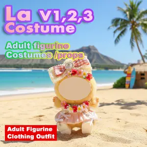 La V1,2,3 Costume for Labubu V123 Clothes Doll Outfit Handmade Dress-up Photography Props Adult Figurine Clothing Unique Personalized Look