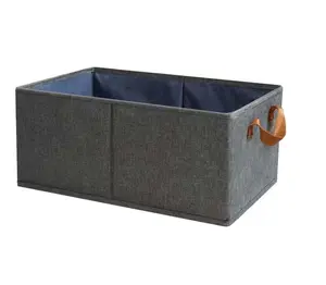 Foldable Storage Box, Fabric Storage Box with Reinforced Handles, Clothing Storage Box for Dresser, Wardrobe, Underwear