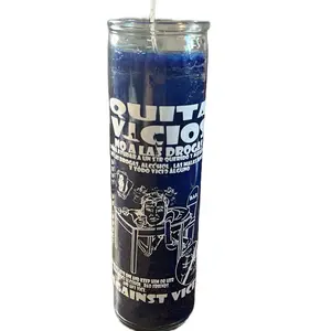 Against Substances Blue Candle