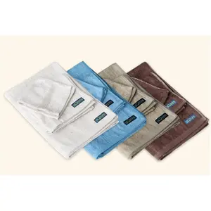 212 MAIN Multi-Size 100% Bamboo Towel Set - Eco Friendly, Soft Absorbent, Au Natural, Hypoallergenic Hand and Bath Towels for Home Bathroom Use, Eco Friendly Towels, Soft Absorbent Towel