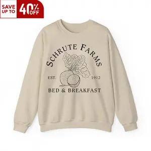 Schrute Farms Sweatshirt, The Office Dwight Schrute Shirt, Beet Farm Crewneck, Funny The Office Fan Gift, Unisex Long Sleeve Sweater