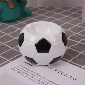 Soccer Watch Party Decor, Handmade Ceramic Soccer Ball Ashtray, Modern Football Theme Home Accent for Living Room-2026 new