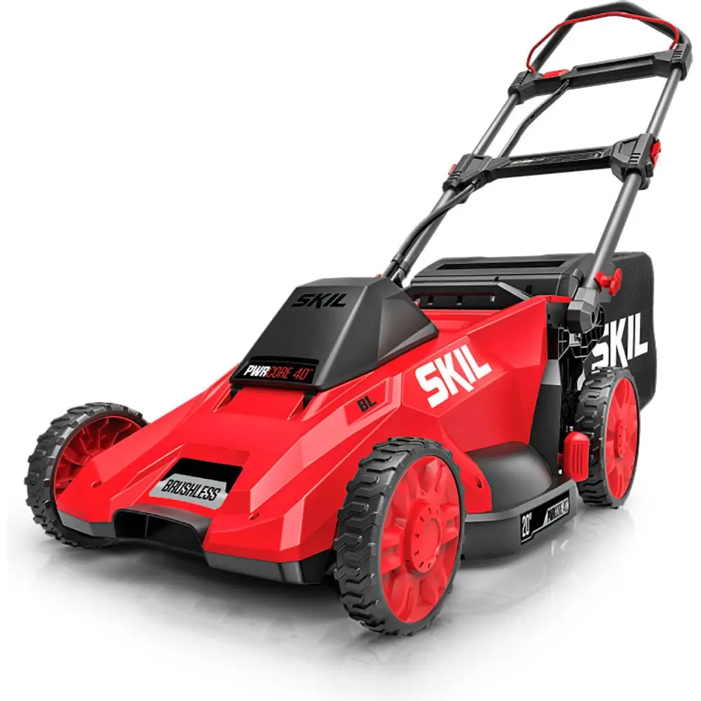 Chervon North America B3214899 Skil PWRCORE Brushless Motor Push Lawn Mower Kit - 40V, 6.0Ah Battery, 20 in. for Lawn Mowing
