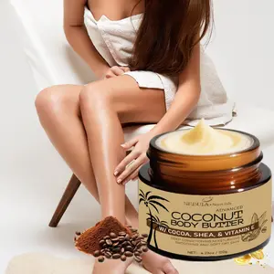 Deep Moisturizing Coconut Body Lotion, Rich in Coconut Extracts, Nourishing and Hydrating, Long-Lasting Water Lock, Improves Dryness