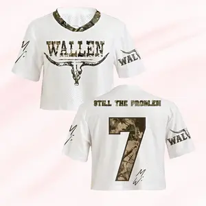 [Croptop] #7Wallen Still The Problem All Over Print 3D Jersey | Country Music 2 Sided Unisex Baseball Jersey