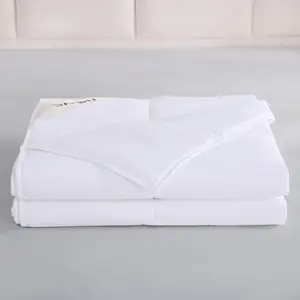 Summer Lightweight Wool Comforter Queen Size, 100 GSM Thin Duvet Insert, Breathable Light Down Alternative Comforter, Noiseless Cotton Shell(White)