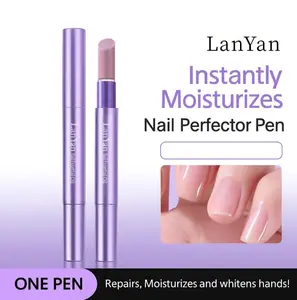 2PCS Cuticle Oil Pusher Pen Set, 2-in-1 Ceramic Cuticle Pushers with Oil for Nail Repair, Hangnail & Dry Cuticle Removal, Nail Care Pens for Manicure & Pedicure, Professional Salon Tools