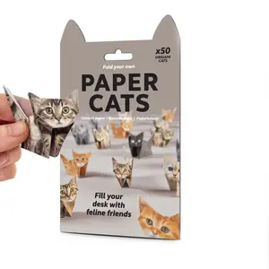 Creative DIY Origami Paper Cats, Cute Folding Animal Craft, Hands-On DIY Activity, Perfect Desk Decoration, Gift for Adults, Kids, Cat Lovers