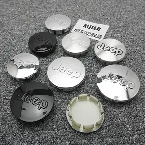 4Pcs Car Emblem Wheel Hub Center Cover Car Accessories For Jeep Renegade Compass Grand Cherokee Wrangler jk Gladiator Patriot Liberty Commander Trailhawk Car Vehicle Decoration