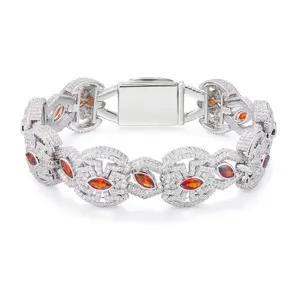 【#CMB21】Spider Bracelet Copper Moissanite UCCIYO Lab-Created Moissanite Bracelets For Men or Women Hip Hop Rock Fine Jewelry