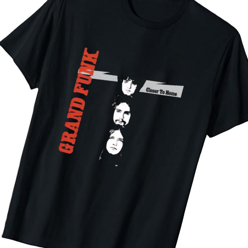 Grand Funk Railroad Band Close To Home Black T-Shirt/ Sweatshirt, Gift Lovers, Unisex Heavy Cotton Fabric, Menswear Top, Daily Matching Streetwear