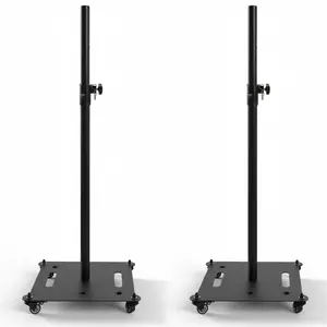 5Core Speaker Stand Heavy Duty Adjustable Height 61" DJ PA Stands 35mm Mount 100Lb Capacity