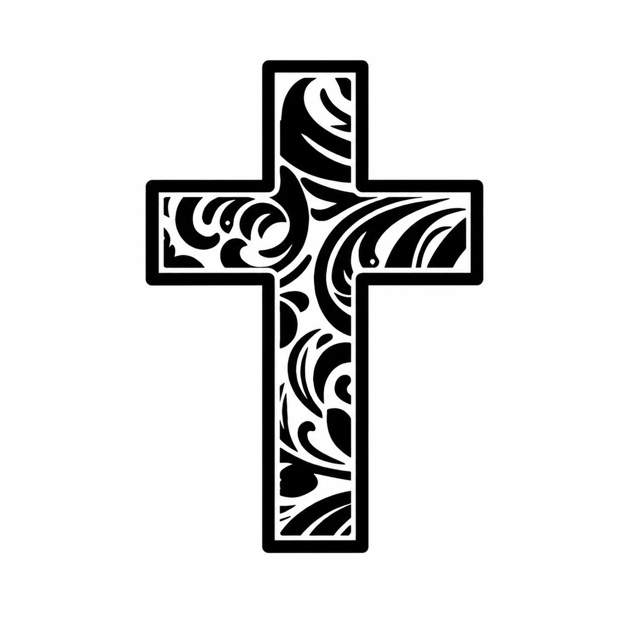 Cross Decal Tooled for Trucks Cars and More - Customizable Design Options for Personalizing Your Vehicle - Easy to Apply and User-Friendly