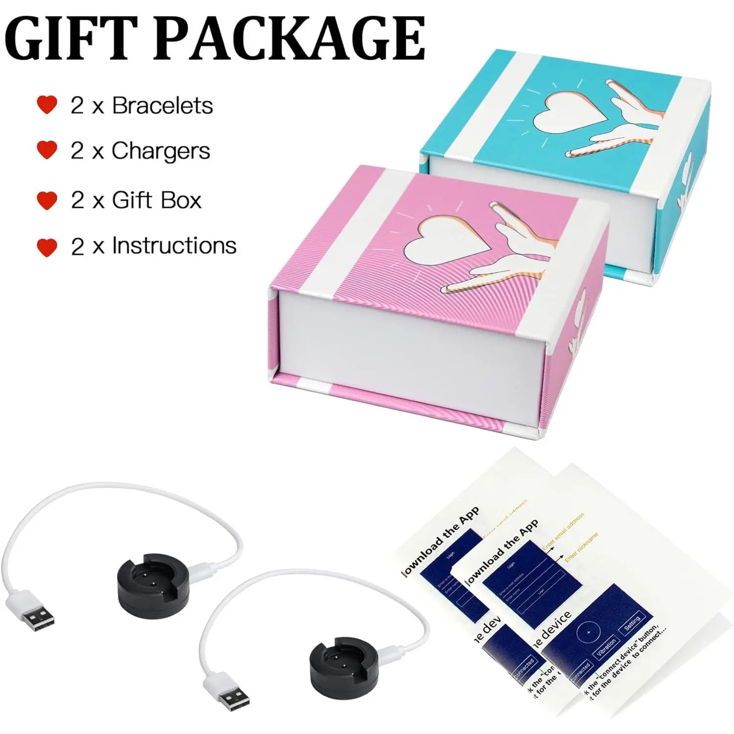 PULOMI Long Distance Touch Bracelets,Vibration & Light up Couples  Bracelets, Remote Smart Matching Bracelet for Couples Long Distance  Relationship Girlfriend Boyfriend Xmas Gifts Black Silver: Clothing, Shoes  & Jewelry - TikTok Shop