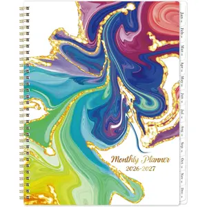 2026-2027 Monthly Planner/Calendar - 2 Year Monthly Planner/Calendar 2026-2027, 9" x 11", Jan. 2026 - Dec. 2027, Tabs,  Pocket, Holidays - Boost Your Productivity