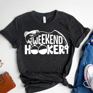 Fishing Shirt for Men, Weekend Hooker Shirt, Fisher Shirts for Woman, Fish Life Shirt, Fisher Gift Shirt, Funny Fishing Shirt,