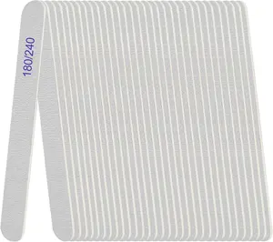 Nail File, Emery Boards for Nails 180/240 Grit Nail Files for Natural Nails Wood Double Sided Emory Fingernail Files Professional Reusable Manicure Pedicure limas para uñas (24 Packs)