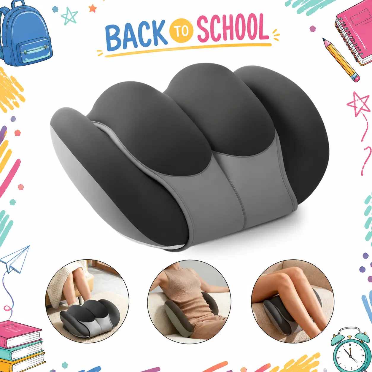 Foot Massager Machine with Heat, Shiatsu Deep Kneading & Air Compression,Electric Calf & Foot Massager with Remote Control, Multiple Modes, Auto Shut-Off,Relaxation Gift for Women & Men Wireless Portable Shiatsu Footspa Machine