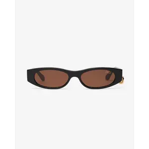 DEZI SLY - Oval Frame Sunglasses with Removable Earrings