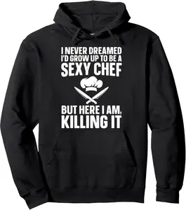 Funny Chef Design For Men Women Cooking Culinary Cook Chef Pullover Hoodie 4