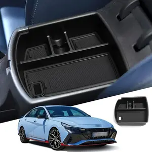 1PCS Suitable for 2021-2026 Hyundai I30/I30N central control armrest box storage box, armrest box right-hand drive storage box, expanding storage space
