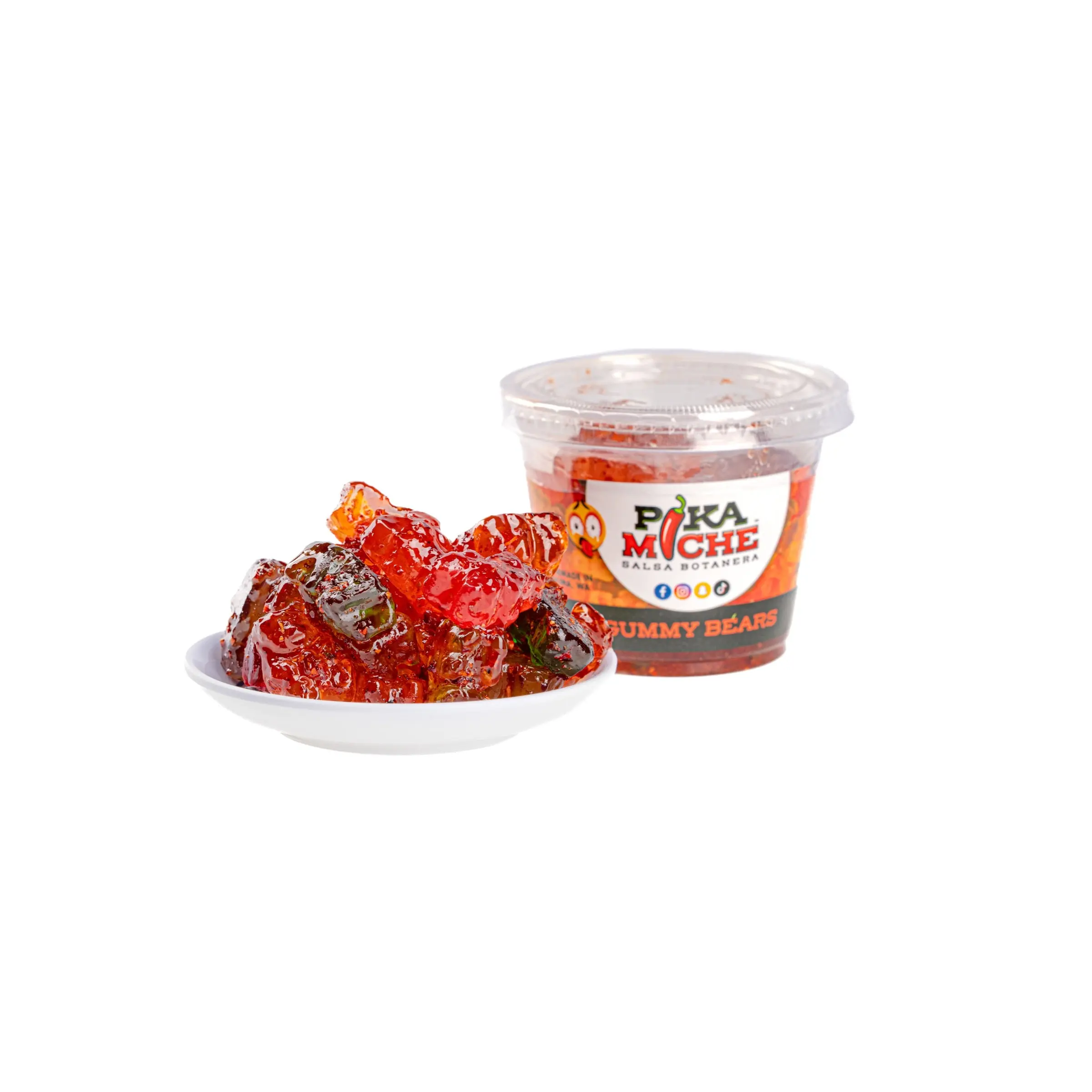 Chamoy Gummy Bears - Pika Miche (Sweet & Tangy Candy Snack)