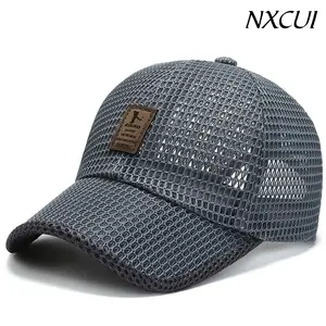 NXCUI Breathable Mesh Baseball Cap for Men Women, Quick Dry Lightweight Trucker Hat, Summer Sun Hat with Adjustable Strap