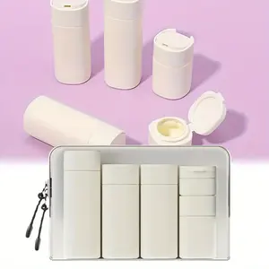 5pcs Travel Bottles Toiletry Containers Set Flexible Tube Separate Bottle Cream Dispenser Bottles Beauty & Personal Care